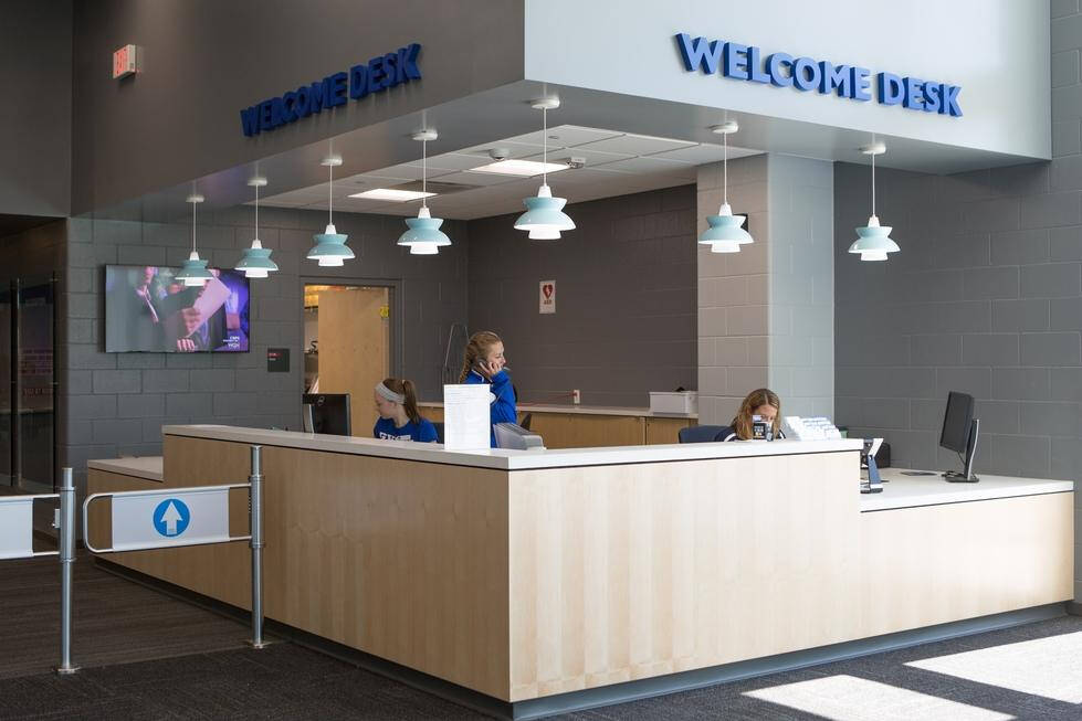 Front Desk of GVSU Recreation Center